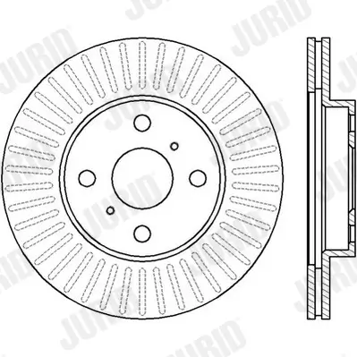 Bremsscheibe Vorderachse JURID 562409JC Bild Bremsscheibe Vorderachse JURID 562409JC