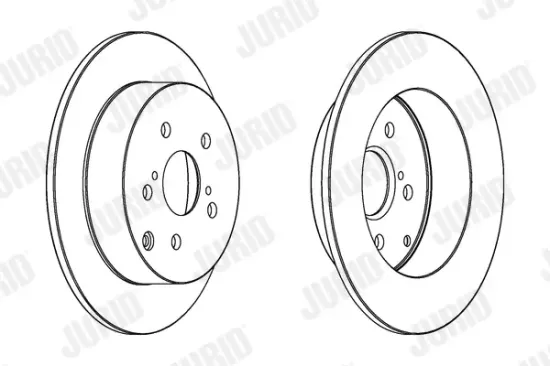 Bremsscheibe Hinterachse JURID 562415JC Bild Bremsscheibe Hinterachse JURID 562415JC