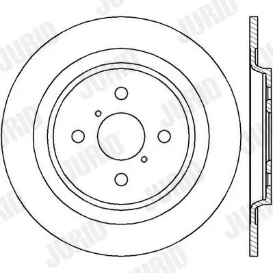 Bremsscheibe Hinterachse JURID 562422JC Bild Bremsscheibe Hinterachse JURID 562422JC