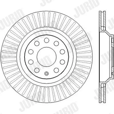 Bremsscheibe Hinterachse JURID 562432JC Bild Bremsscheibe Hinterachse JURID 562432JC
