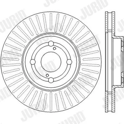 Bremsscheibe Vorderachse JURID 562435JC