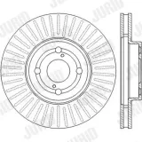 Bremsscheibe Vorderachse JURID 562435JC