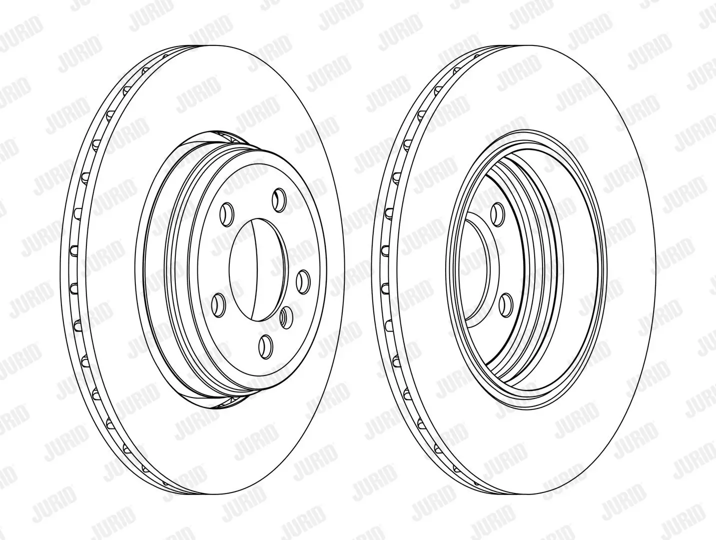 Bremsscheibe Hinterachse JURID 562437JC-1