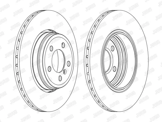 Bremsscheibe Hinterachse JURID 562437JC-1 Bild Bremsscheibe Hinterachse JURID 562437JC-1