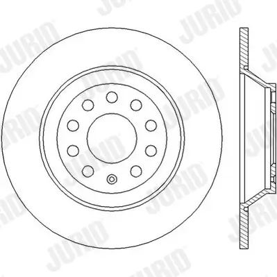 Bremsscheibe Hinterachse JURID 562438JC Bild Bremsscheibe Hinterachse JURID 562438JC