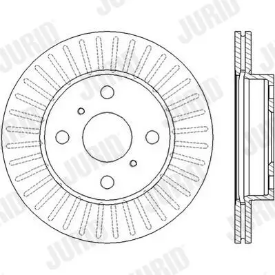 Bremsscheibe Vorderachse JURID 562443JC Bild Bremsscheibe Vorderachse JURID 562443JC