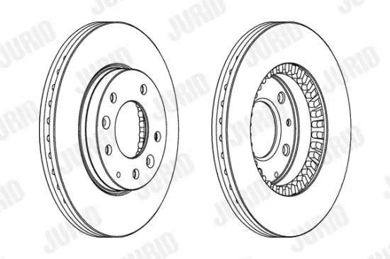 Bremsscheibe Vorderachse JURID 562446JC Bild Bremsscheibe Vorderachse JURID 562446JC