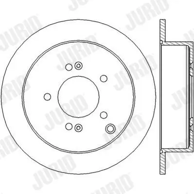 Bremsscheibe Hinterachse JURID 562454JC Bild Bremsscheibe Hinterachse JURID 562454JC