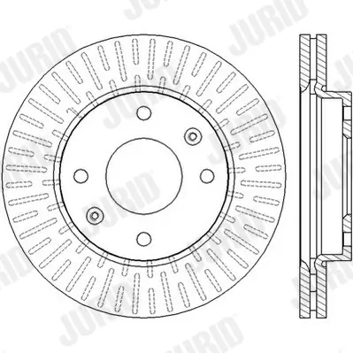 Bremsscheibe Vorderachse JURID 562459JC Bild Bremsscheibe Vorderachse JURID 562459JC