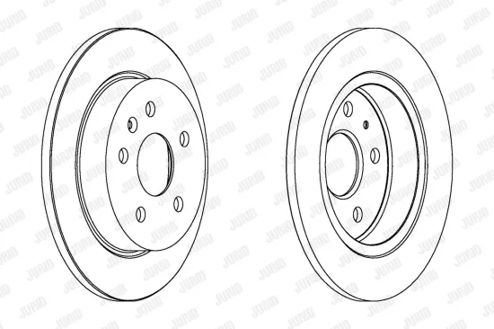 Bremsscheibe Hinterachse JURID 562461JC Bild Bremsscheibe Hinterachse JURID 562461JC