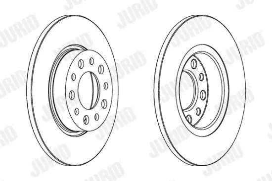 Bremsscheibe Hinterachse JURID 562501JC Bild Bremsscheibe Hinterachse JURID 562501JC