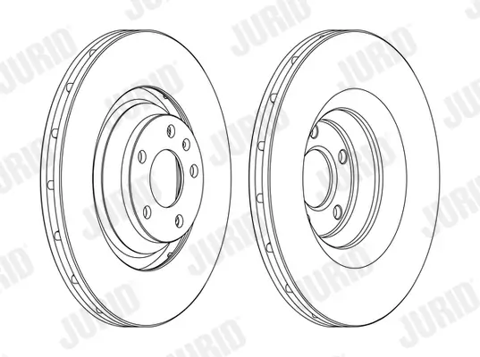 Bremsscheibe Vorderachse JURID 562506JC-1 Bild Bremsscheibe Vorderachse JURID 562506JC-1