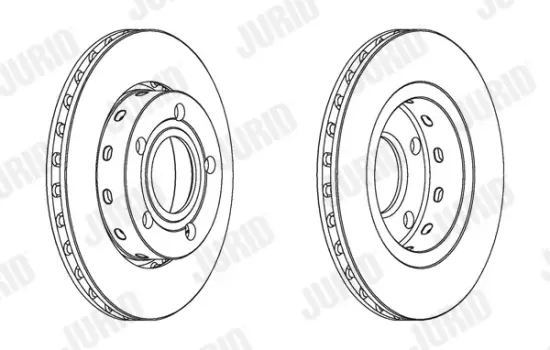 Bremsscheibe Hinterachse JURID 562516JC Bild Bremsscheibe Hinterachse JURID 562516JC