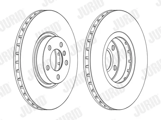 Bremsscheibe Vorderachse JURID 562520JC-1 Bild Bremsscheibe Vorderachse JURID 562520JC-1