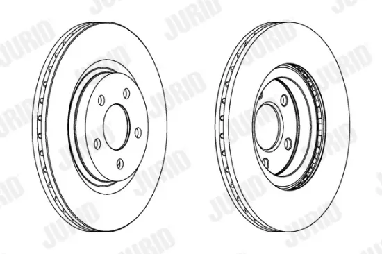 Bremsscheibe Vorderachse JURID 562524JC Bild Bremsscheibe Vorderachse JURID 562524JC