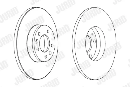 Bremsscheibe Hinterachse JURID 562525JC Bild Bremsscheibe Hinterachse JURID 562525JC