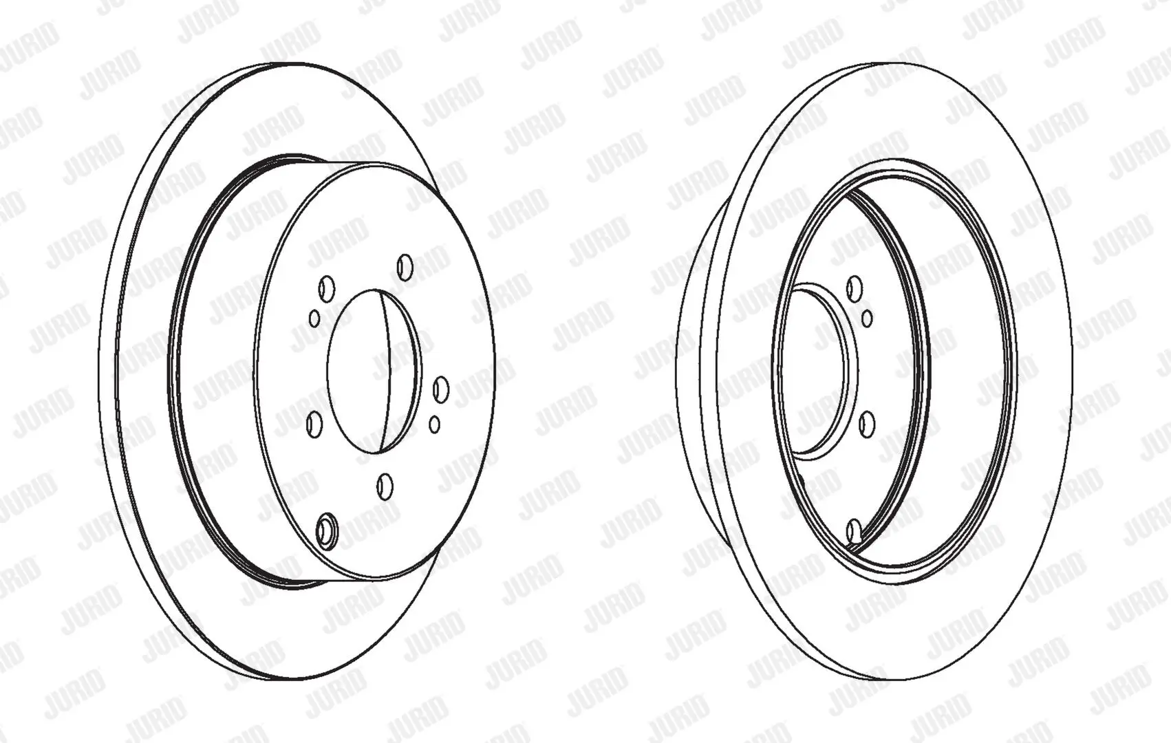 Bremsscheibe Hinterachse JURID 562527JC