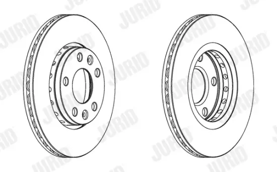 Bremsscheibe Vorderachse JURID 562529JC Bild Bremsscheibe Vorderachse JURID 562529JC