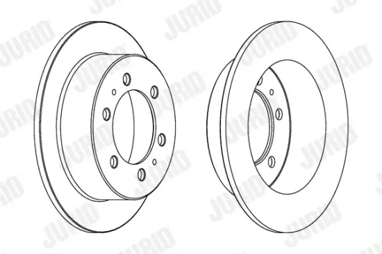 Bremsscheibe Hinterachse JURID 562530JC Bild Bremsscheibe Hinterachse JURID 562530JC