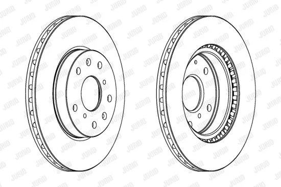 Bremsscheibe Vorderachse JURID 562534JC Bild Bremsscheibe Vorderachse JURID 562534JC