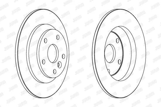 Bremsscheibe JURID 562536JC Bild Bremsscheibe JURID 562536JC