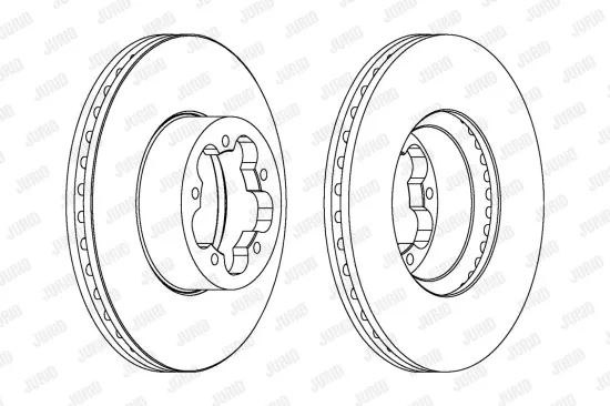 Bremsscheibe Vorderachse JURID 562541JC Bild Bremsscheibe Vorderachse JURID 562541JC
