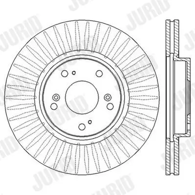 Bremsscheibe Vorderachse JURID 562546JC Bild Bremsscheibe Vorderachse JURID 562546JC