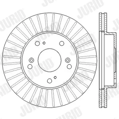 Bremsscheibe Vorderachse JURID 562548JC Bild Bremsscheibe Vorderachse JURID 562548JC