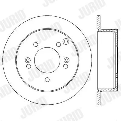 Bremsscheibe Hinterachse JURID 562552JC