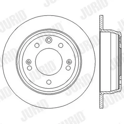 Bremsscheibe JURID 562553JC Bild Bremsscheibe JURID 562553JC
