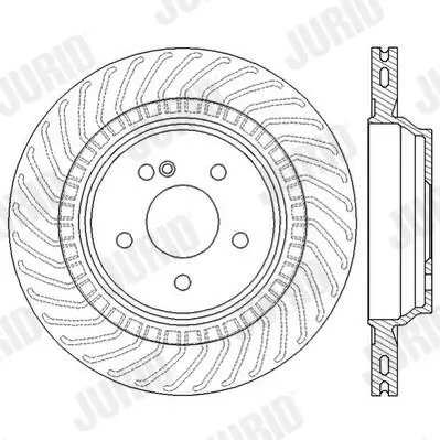 Bremsscheibe Hinterachse JURID 562568JC Bild Bremsscheibe Hinterachse JURID 562568JC
