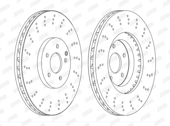Bremsscheibe Vorderachse JURID 562569JC-1 Bild Bremsscheibe Vorderachse JURID 562569JC-1