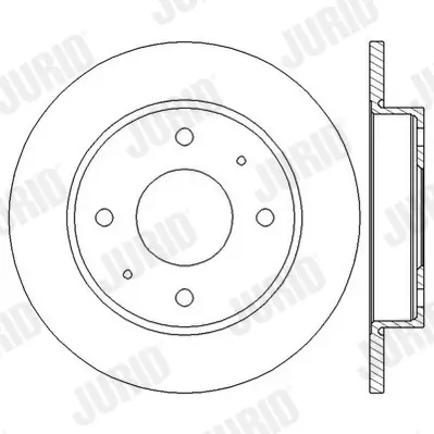 Bremsscheibe JURID 562574JC Bild Bremsscheibe JURID 562574JC