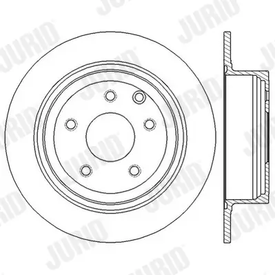 Bremsscheibe JURID 562576JC Bild Bremsscheibe JURID 562576JC