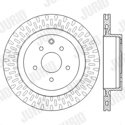 Bremsscheibe Hinterachse JURID 562577JC Bild Bremsscheibe Hinterachse JURID 562577JC