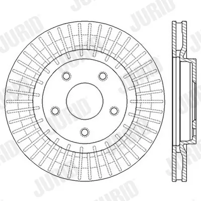 Bremsscheibe JURID 562578JC Bild Bremsscheibe JURID 562578JC