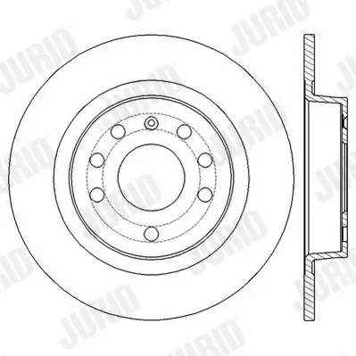 Bremsscheibe JURID 562581JC Bild Bremsscheibe JURID 562581JC