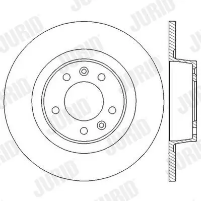 Bremsscheibe Hinterachse JURID 562583JC Bild Bremsscheibe Hinterachse JURID 562583JC