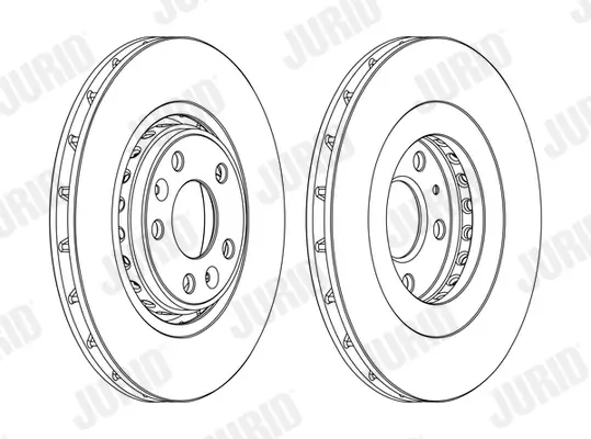 Bremsscheibe Vorderachse JURID 562596JC-1 Bild Bremsscheibe Vorderachse JURID 562596JC-1