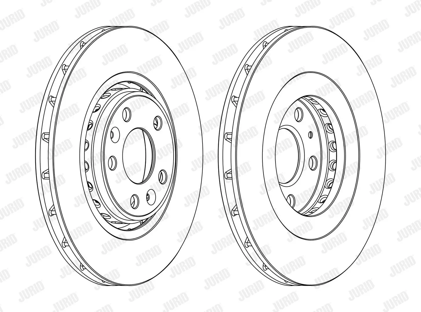 Bremsscheibe Vorderachse JURID 562596JC