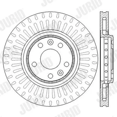 Bremsscheibe Vorderachse JURID 562596JC Bild Bremsscheibe Vorderachse JURID 562596JC