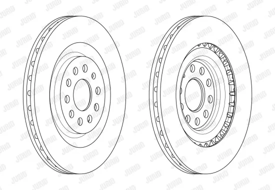 Bremsbelagsatz, Scheibenbremse Vorderachse JURID 571828J Bild Bremsbelagsatz, Scheibenbremse Vorderachse JURID 571828J