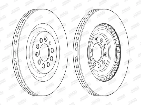 Bremsbelagsatz, Scheibenbremse Vorderachse JURID 571828J Bild Bremsbelagsatz, Scheibenbremse Vorderachse JURID 571828J
