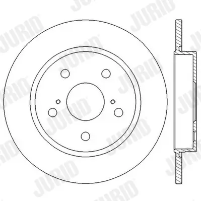 Bremsscheibe Hinterachse JURID 562599JC Bild Bremsscheibe Hinterachse JURID 562599JC
