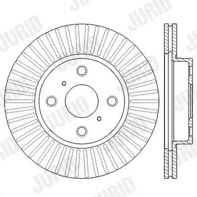 Bremsscheibe Vorderachse JURID 562602JC Bild Bremsscheibe Vorderachse JURID 562602JC