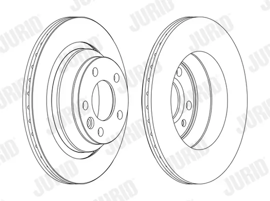 Bremsscheibe Hinterachse JURID 562603JC Bild Bremsscheibe Hinterachse JURID 562603JC