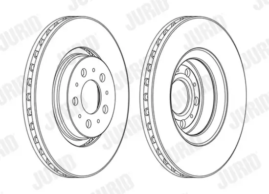 Bremsscheibe Vorderachse JURID 562604JC Bild Bremsscheibe Vorderachse JURID 562604JC