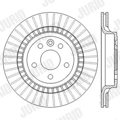 Bremsscheibe Hinterachse JURID 562605JC Bild Bremsscheibe Hinterachse JURID 562605JC