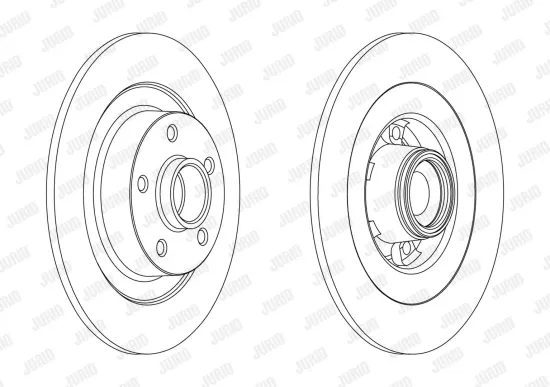 Bremsscheibe Hinterachse JURID 562608J Bild Bremsscheibe Hinterachse JURID 562608J