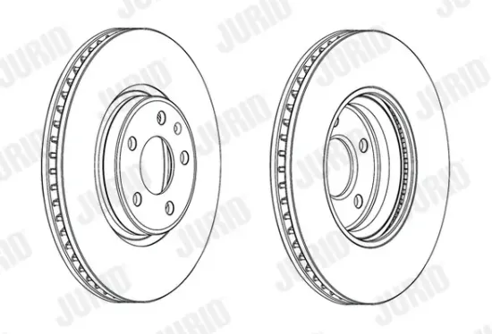 Bremsscheibe Vorderachse JURID 562615JC-1 Bild Bremsscheibe Vorderachse JURID 562615JC-1